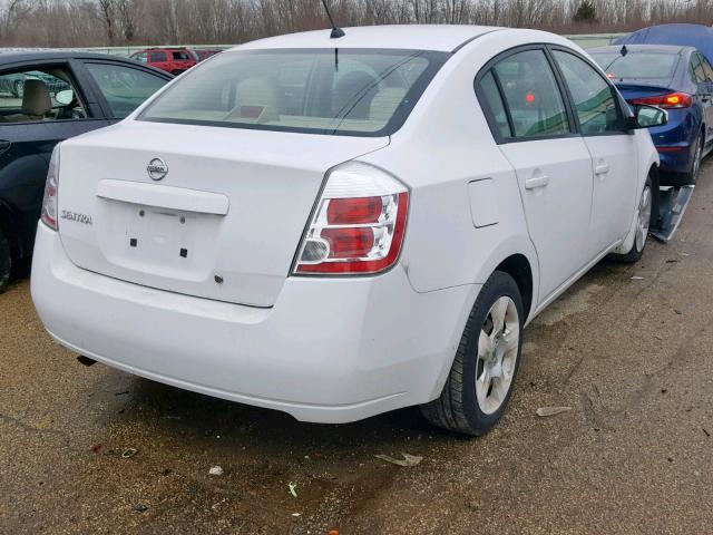 3N1AB61E38L705887 - 2008 NISSAN SENTRA 2.0 WHITE photo 4