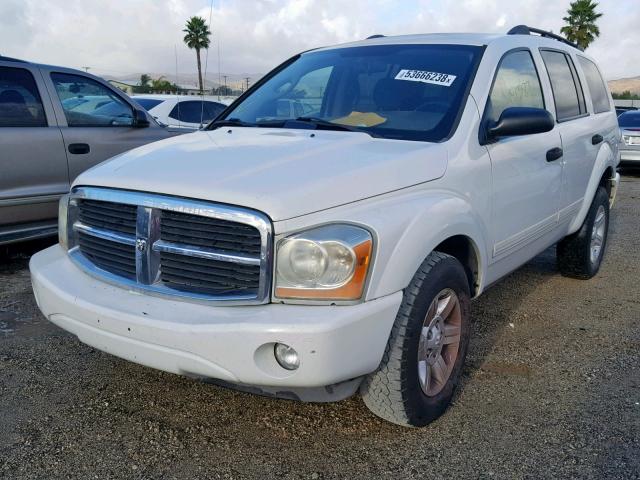 1D4HD48D15F501380 - 2005 DODGE DURANGO SL WHITE photo 2