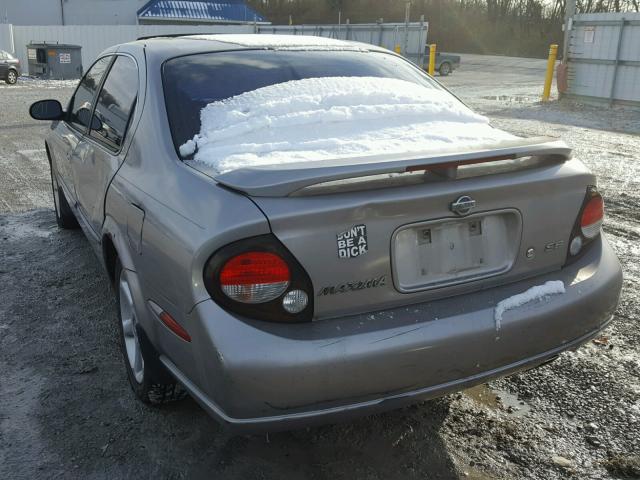 JN1CA31A31T309659 - 2001 NISSAN MAXIMA GXE GRAY photo 3