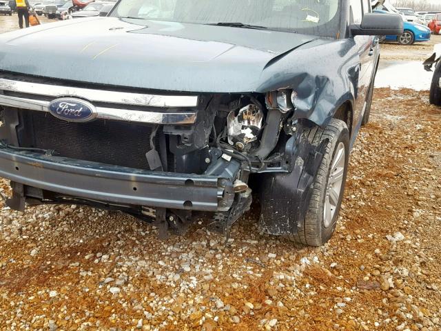 2FMGK5BC0ABA29006 - 2010 FORD FLEX SE GRAY photo 9