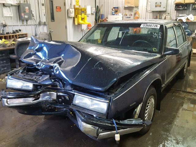 1G4HR54C1KH404368 - 1989 BUICK LESABRE LI BLUE photo 2