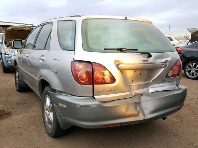 JT6HF10U0Y0125447 - 2000 LEXUS RX 300 SILVER photo 3