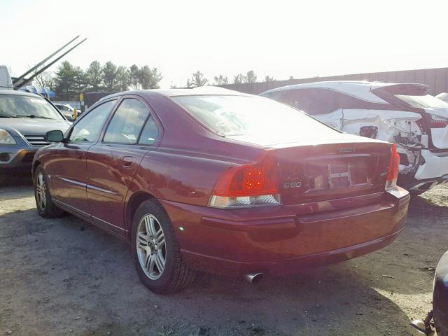 YV1RS592652483261 - 2005 VOLVO S60 2.5T RED photo 3