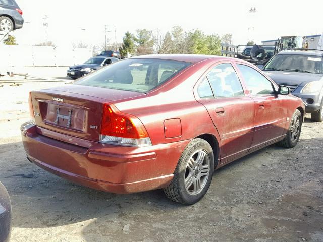 YV1RS592652483261 - 2005 VOLVO S60 2.5T RED photo 4