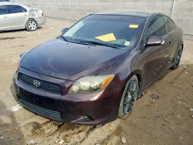 JTKDE167780224500 - 2008 TOYOTA SCION TC 紫色 照片 2