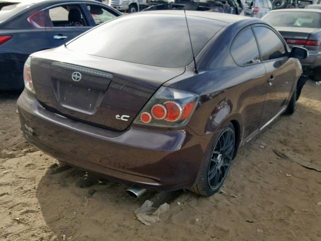 JTKDE167780224500 - 2008 TOYOTA SCION TC 紫色 照片 4