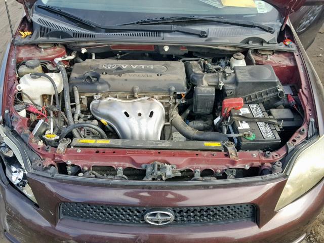 JTKDE167780224500 - 2008 TOYOTA SCION TC 紫色 照片 7