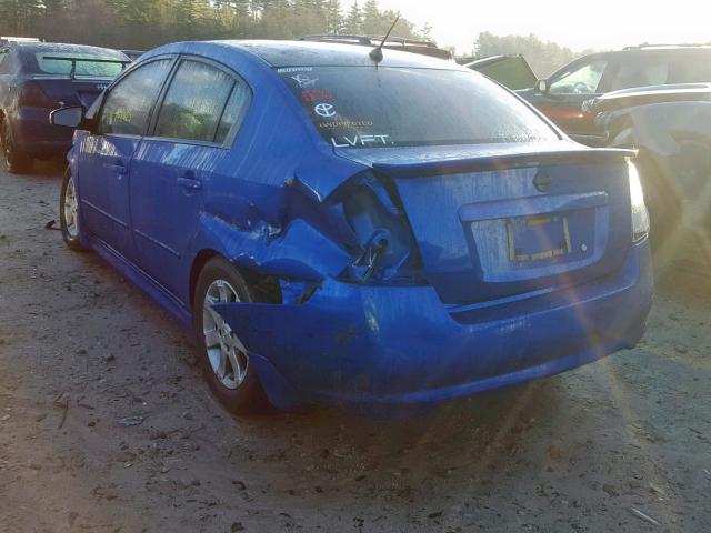 3N1AB61EX9L674879 - 2009 NISSAN SENTRA 2.0 BLUE photo 3