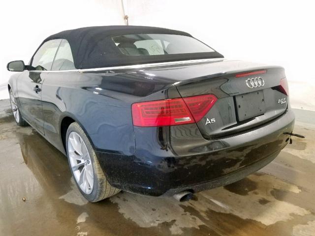 WAULFAFH4DN017582 - 2013 AUDI A5 PREMIUM BLACK photo 3