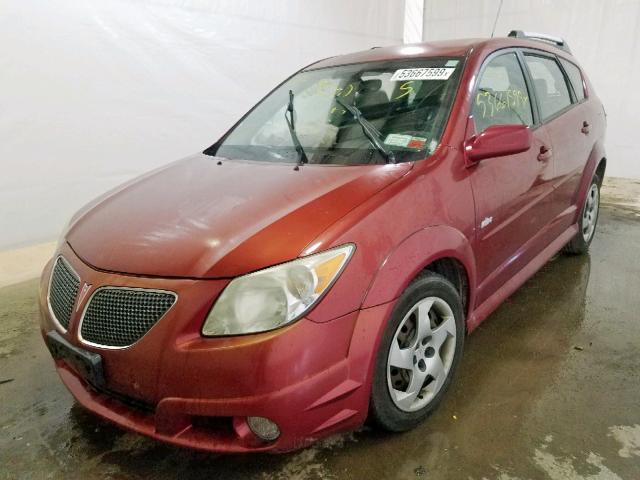 5Y2SL65898Z407856 - 2008 PONTIAC VIBE RED photo 2