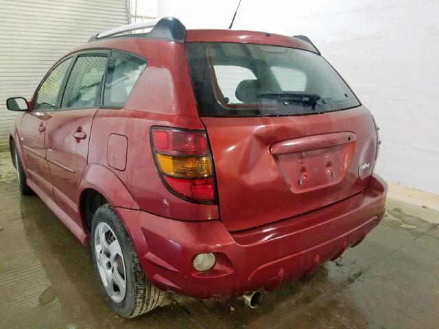 5Y2SL65898Z407856 - 2008 PONTIAC VIBE RED photo 3