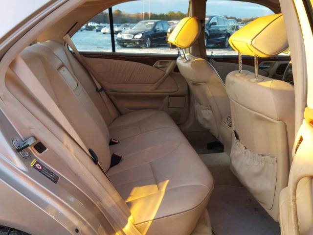 WDBJF65J01B311536 - 2001 MERCEDES-BENZ E 320 TAN photo 6