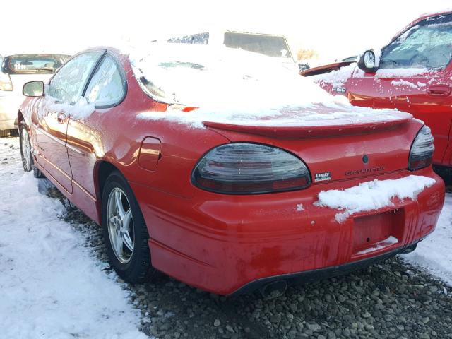 1G2WP12KX2F118023 - 2002 PONTIAC GRAND PRIX RED photo 3