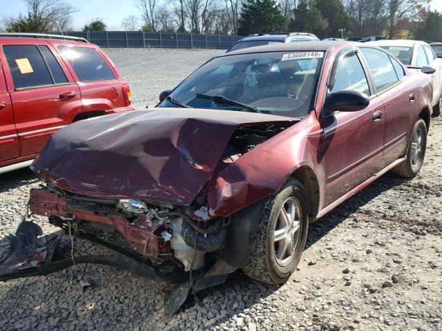 1G3NL52E52C226443 - 2002 OLDSMOBILE ALERO GL BURGUNDY photo 2