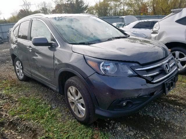 5J6RM4H70CL029855 - 2012 HONDA CR-V EXL GRAY photo 1