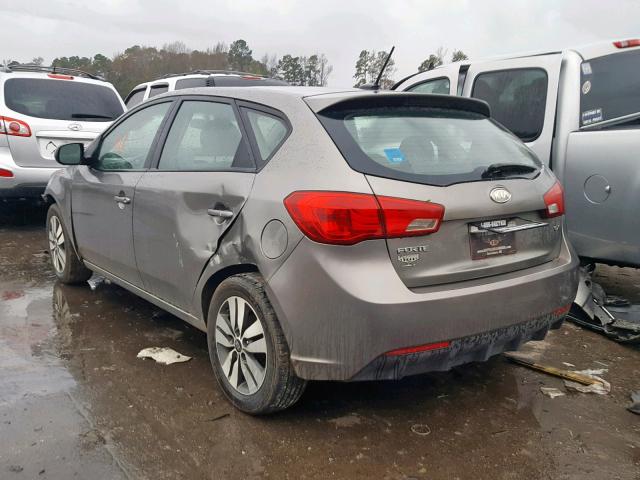 KNAFU5A23D5673186 - 2013 KIA FORTE EX SILVER photo 3