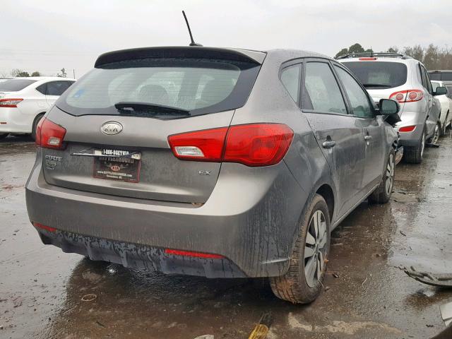 KNAFU5A23D5673186 - 2013 KIA FORTE EX SILVER photo 4