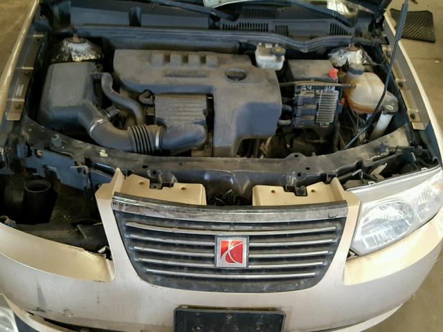 1G8AZ58F37Z136591 - 2007 SATURN ION LEVEL GOLD photo 7