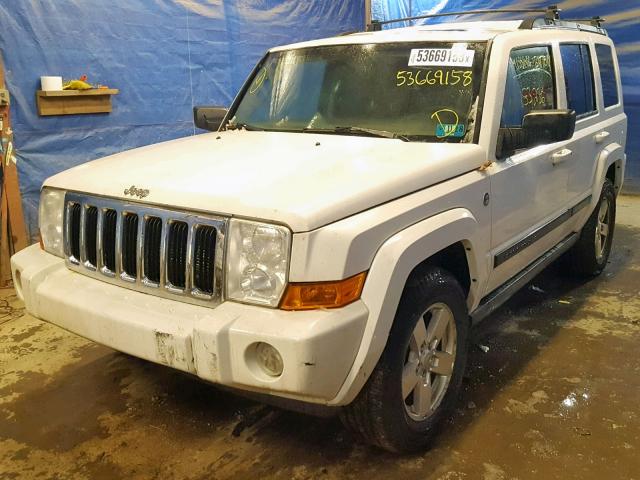 1J8HG48P87C529172 - 2007 JEEP COMMANDER WHITE photo 2