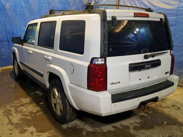 1J8HG48P87C529172 - 2007 JEEP COMMANDER WHITE photo 3