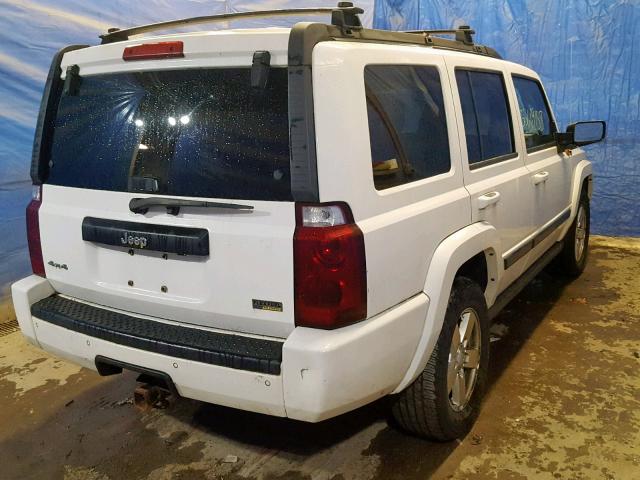 1J8HG48P87C529172 - 2007 JEEP COMMANDER WHITE photo 4