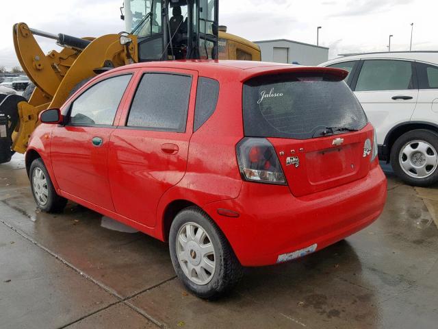 KL1TJ62694B145652 - 2004 CHEVROLET AVEO LS RED photo 3