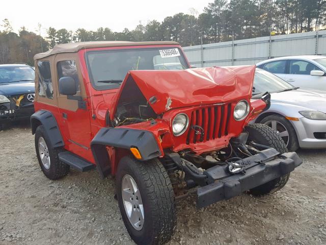 1J4FA29166P761267 - 2006 JEEP WRANGLER / RED photo 1