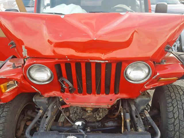 1J4FA29166P761267 - 2006 JEEP WRANGLER / RED photo 7