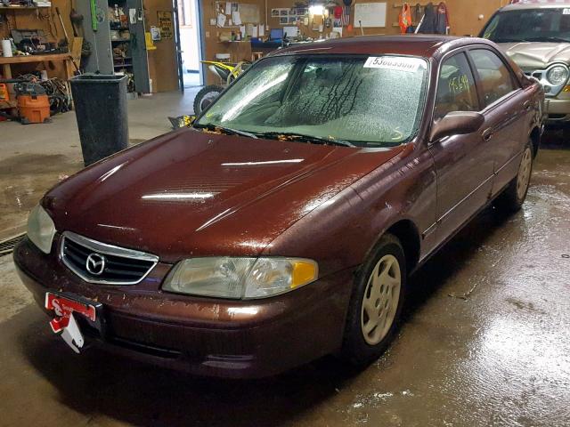 1YVGF22D025263548 - 2002 MAZDA 626 ES RED photo 2