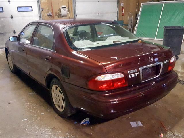 1YVGF22D025263548 - 2002 MAZDA 626 ES RED photo 3