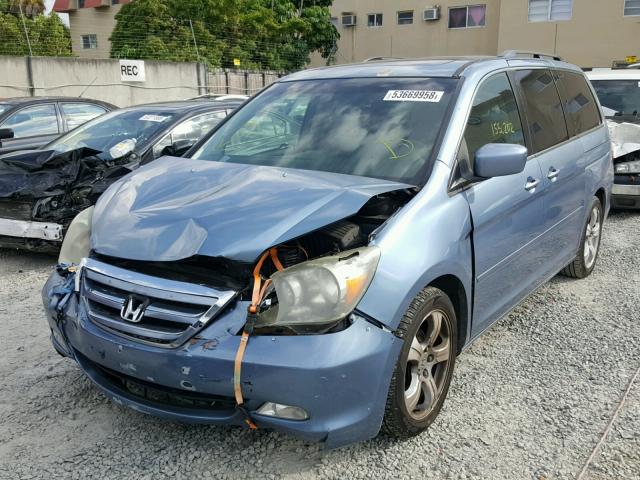 5FNRL38895B036904 - 2005 HONDA ODYSSEY TO BLUE photo 2