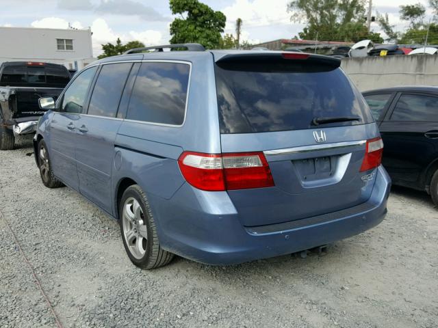 5FNRL38895B036904 - 2005 HONDA ODYSSEY TO BLUE photo 3