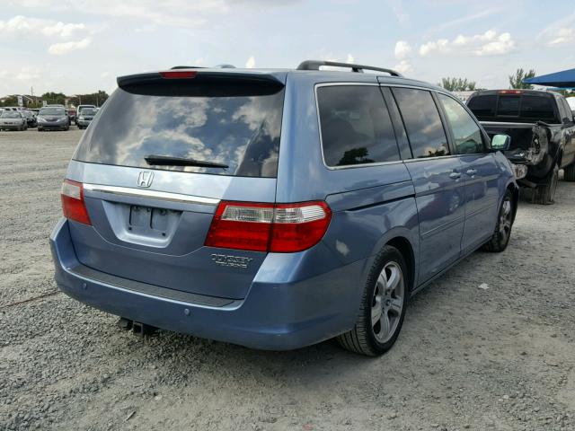 5FNRL38895B036904 - 2005 HONDA ODYSSEY TO BLUE photo 4