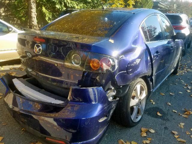 JM1BK123641114407 - 2004 MAZDA 3 S BLUE photo 4