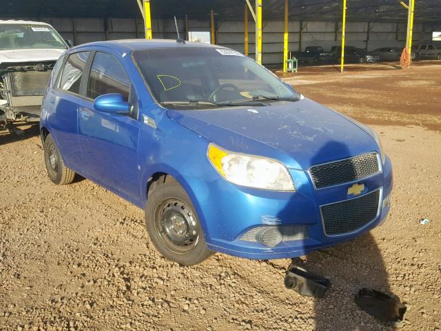 KL1TD66EX9B627269 - 2009 CHEVROLET AVEO LS BLUE photo 1