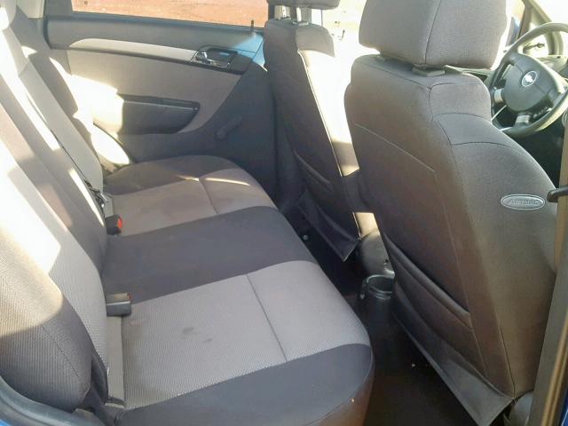 KL1TD66EX9B627269 - 2009 CHEVROLET AVEO LS BLUE photo 6