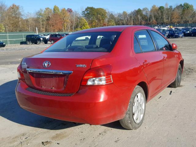 JTDBT923571034614 - 2007 TOYOTA YARIS RED photo 4