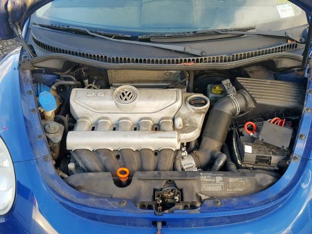 3VWPG31C38M519926 - 2008 VOLKSWAGEN NEW BEETLE BLUE photo 7