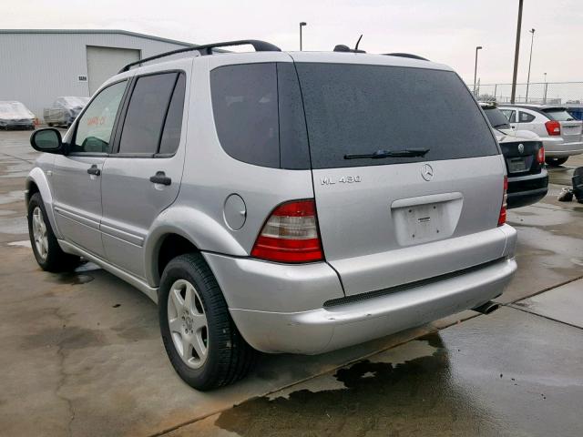 4JGAB72E51A257145 - 2001 MERCEDES-BENZ ML 430 SILVER photo 3