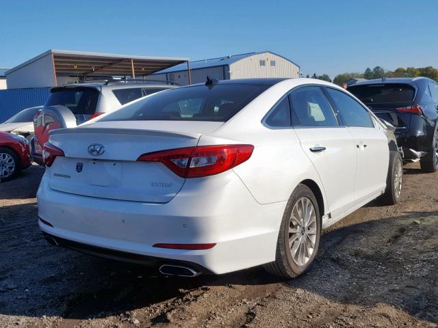 5NPE34AF4FH253230 - 2015 HYUNDAI SONATA SPO WHITE photo 4