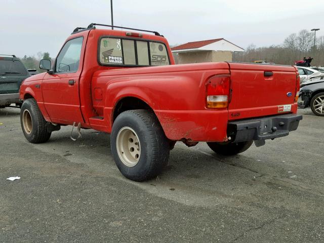 1FTCR10AXTPA37568 - 1996 FORD RANGER RED photo 3