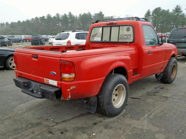 1FTCR10AXTPA37568 - 1996 FORD RANGER RED photo 4