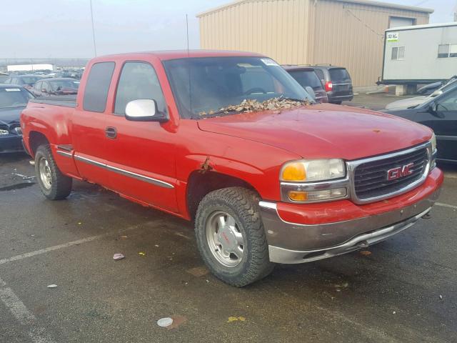 2GTEK19T1X1545920 - 1999 GMC NEW SIERRA RED photo 1