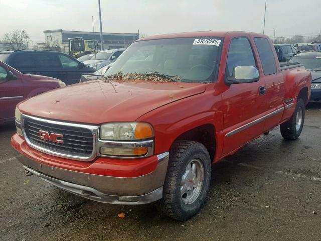 2GTEK19T1X1545920 - 1999 GMC NEW SIERRA RED photo 2