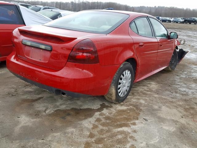 2G2WP552971128740 - 2007 PONTIAC GRAND PRIX წითელი ფოტო 4