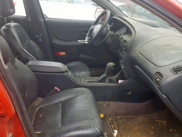 1G2WP52KXWF301483 - 1998 PONTIAC GRAND PRIX RED photo 5