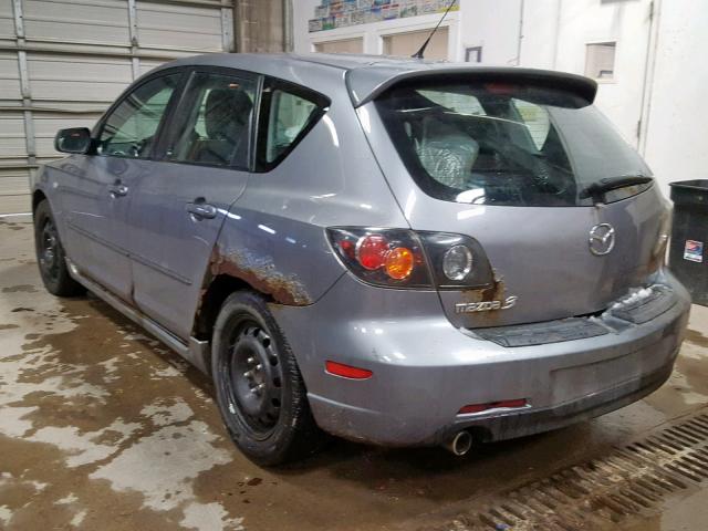 JM1BK343251221240 - 2005 MAZDA 3 HATCHBAC GRAY photo 3