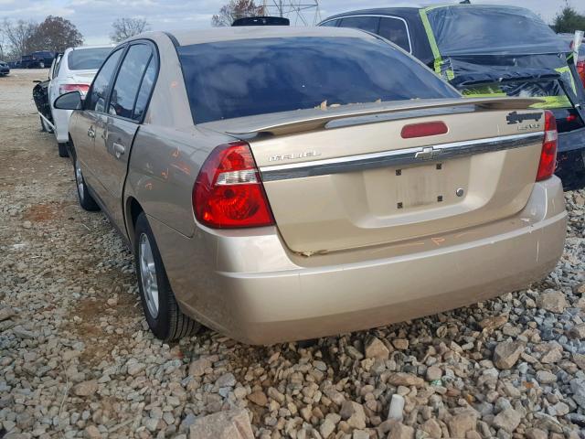 1G1ZT52825F308234 - 2005 CHEVROLET MALIBU LS 金色 照片 3