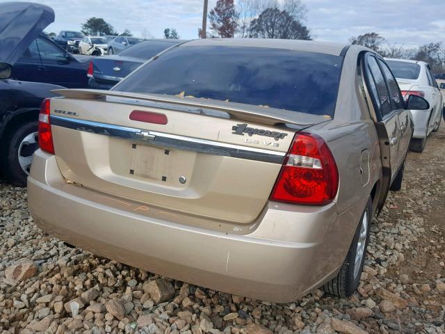 1G1ZT52825F308234 - 2005 CHEVROLET MALIBU LS 金色 照片 4