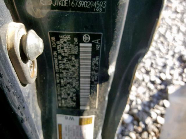 JTKDE167390294593 - 2009 TOYOTA SCION TC Boz foto 10